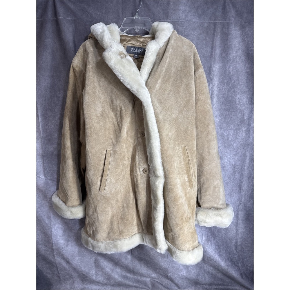Wilsons Leather Vtg. Penny Lane Suede Coat Medium Y2K 90's